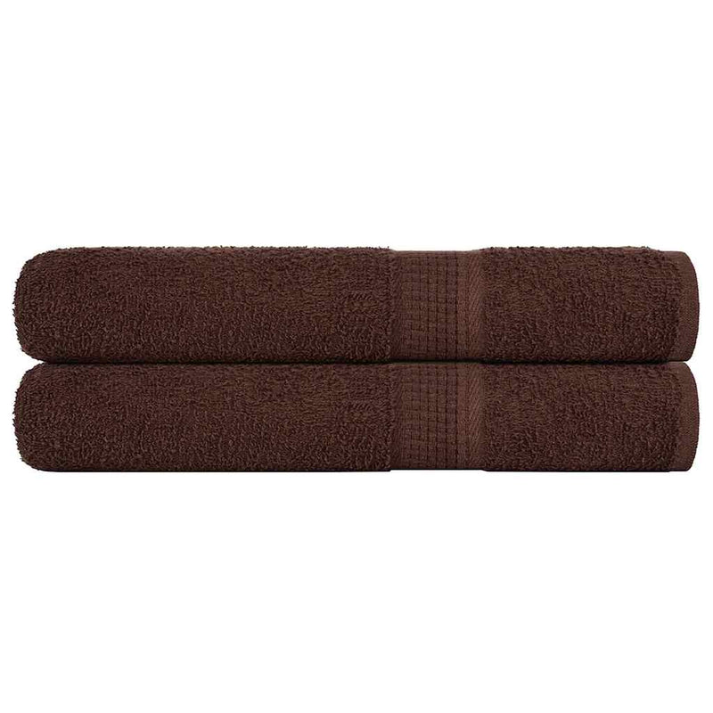 Vidaxl saunahanddoeken frogn 2 st 80x200 cm 360 g m² bruin