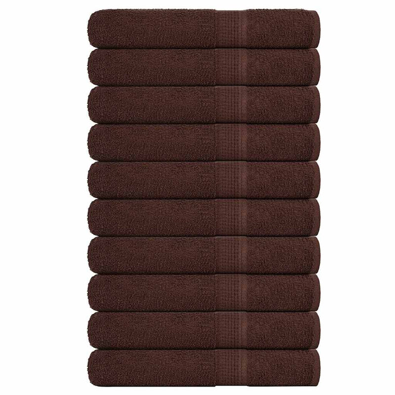 Vidaxl saunahanddoeken frogn 10 st 80x200 cm 360 g m² bruin