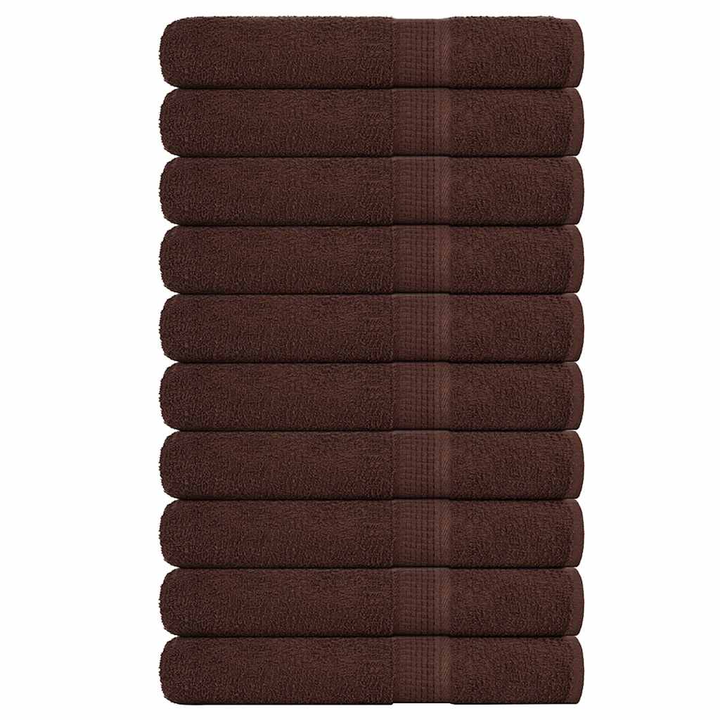 Vidaxl saunahanddoeken frogn 10 st 80x200 cm 360 g m² bruin