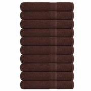 Vidaxl saunahanddoeken frogn 10 st 80x200 cm 360 g m² bruin - afbeelding 1