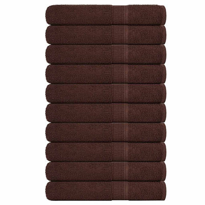 Vidaxl saunahanddoeken frogn 10 st 80x200 cm 360 g m² bruin
