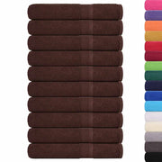 Vidaxl saunahanddoeken frogn 10 st 80x200 cm 360 g m² bruin - afbeelding 2