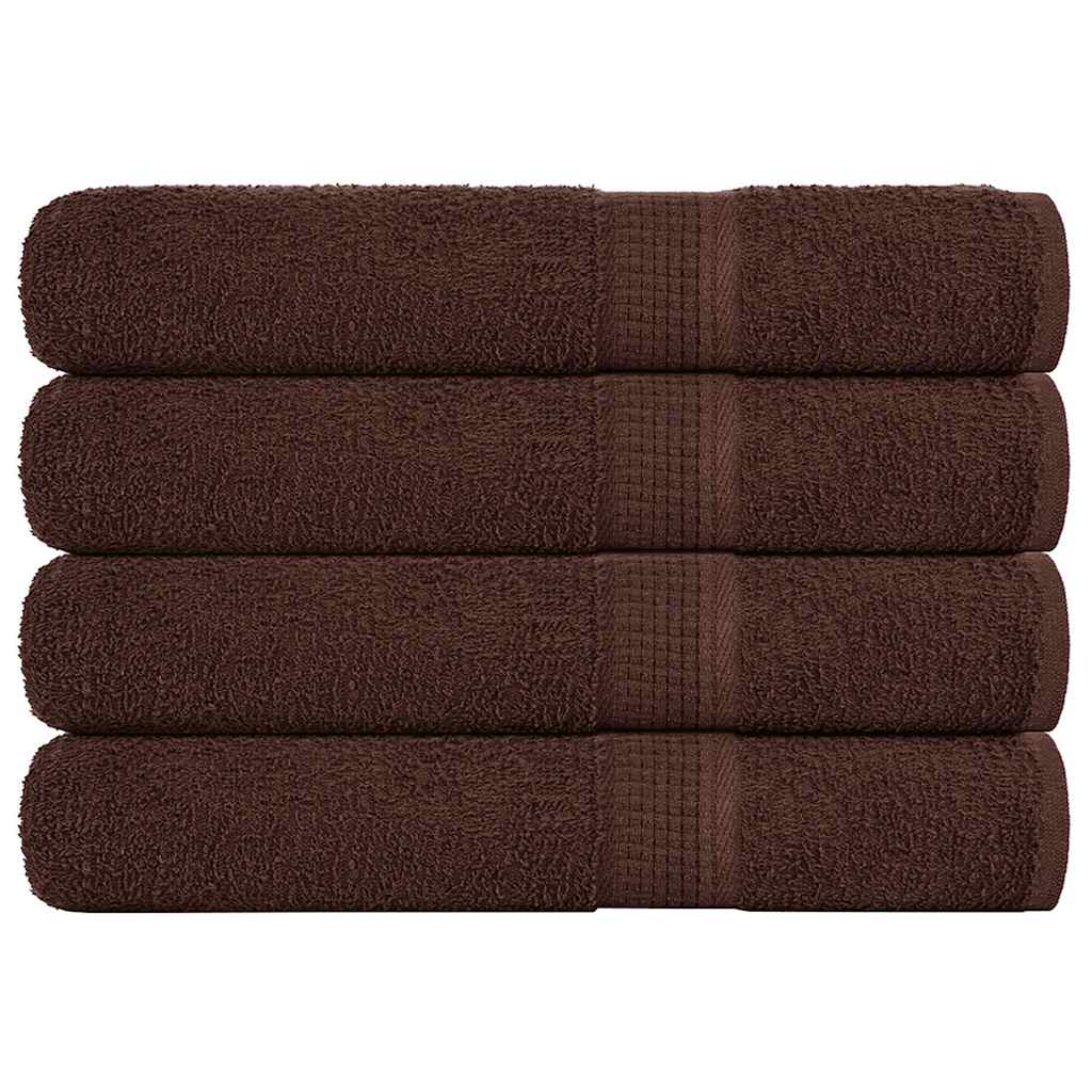 Vidaxl handdoeken frogn 4 st 100x200 cm 360 g m² bruin