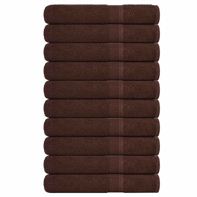Vidaxl handdoeken frogn 10 st 100x200 cm 360 g m² bruin