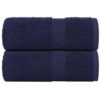 Vidaxl washandjes frogn 2 st 30x30 cm 360 g m² marineblauw
