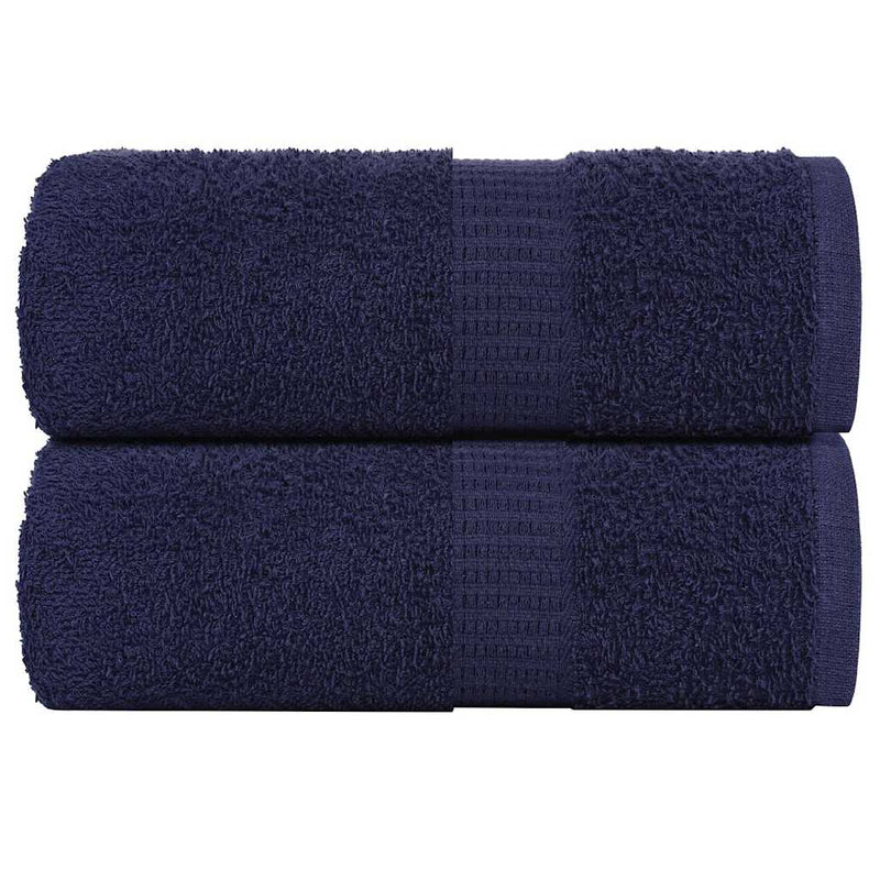 Vidaxl washandjes frogn 2 st 30x30 cm 360 g m² marineblauw