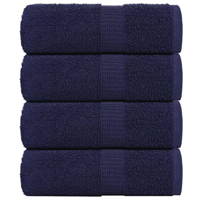 Vidaxl washandjes frogn 4 st 30x30 cm 360 g m² marineblauw