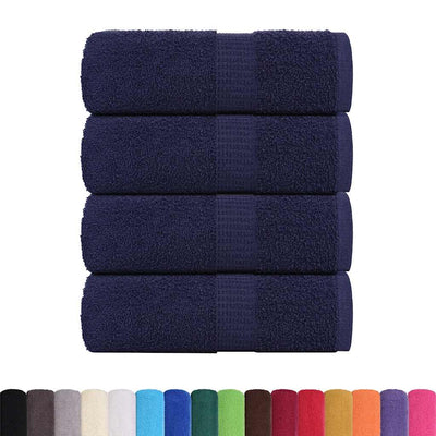 Vidaxl washandjes frogn 4 st 30x30 cm 360 g m² marineblauw