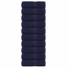 Vidaxl washandjes frogn 10 st 30x30 cm 360 g m² marineblauw