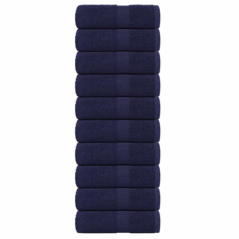 Vidaxl gastendoekjes frogn 10 st 30x50 cm 360 g m² marineblauw
