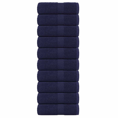 Vidaxl gastendoekjes frogn 10 st 30x50 cm 360 g m² marineblauw