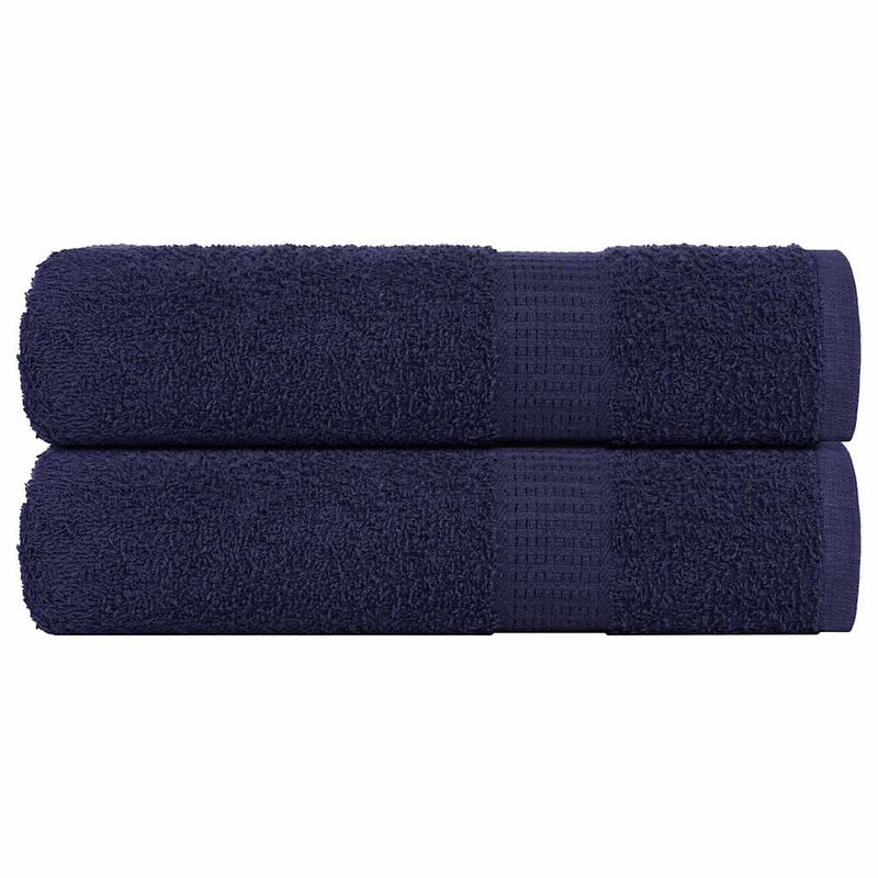 Vidaxl handdoeken frogn 2 st 50x100 cm 360 g m² marineblauw