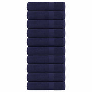 Vidaxl handdoeken frogn 10 st 50x100 cm 360 g m² marineblauw - afbeelding 1