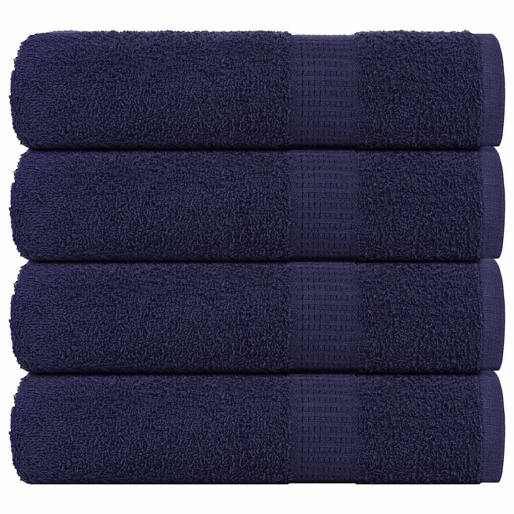 Vidaxl douchehanddoeken frogn 4 st 70x140 cm 360 g m² marineblauw