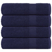 Vidaxl douchehanddoeken frogn 4 st 70x140 cm 360 g m² marineblauw - afbeelding 1