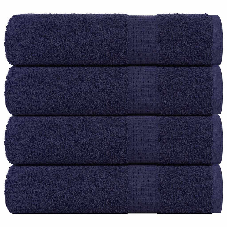 Vidaxl douchehanddoeken frogn 4 st 70x140 cm 360 g m² marineblauw