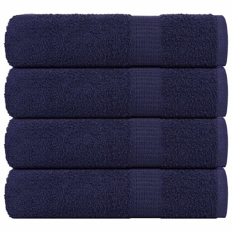 Vidaxl douchehanddoeken frogn 4 st 70x140 cm 360 g m² marineblauw