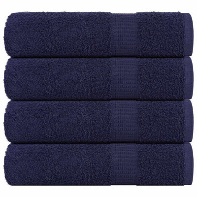 Vidaxl douchehanddoeken frogn 4 st 70x140 cm 360 g m² marineblauw