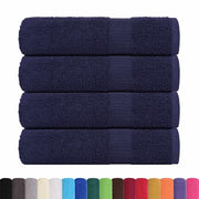 Vidaxl douchehanddoeken frogn 4 st 70x140 cm 360 g m² marineblauw - afbeelding 2