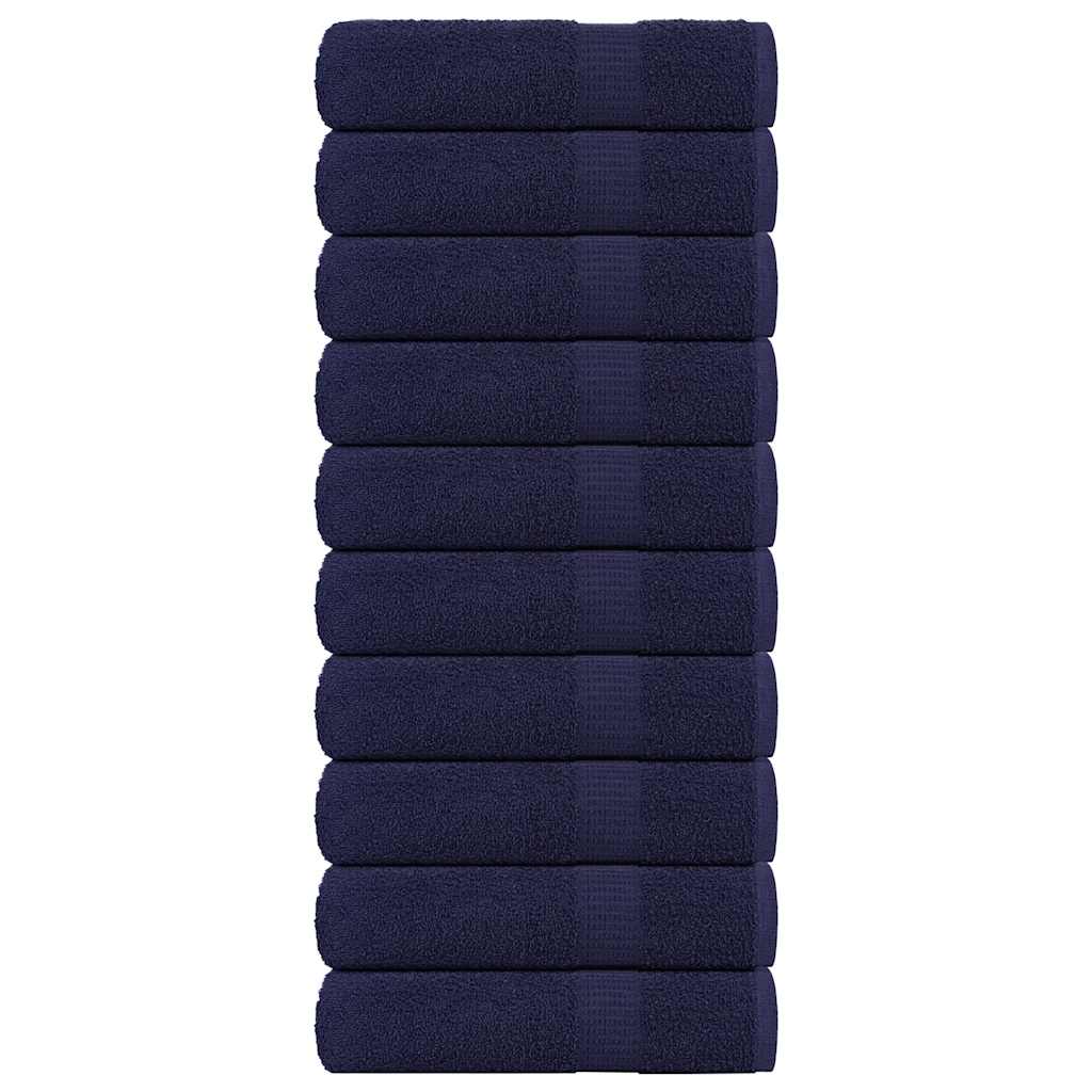 Vidaxl douchehanddoeken frogn 10 st 70x140 cm 360 g m² marineblauw