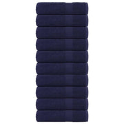 Vidaxl douchehanddoeken frogn 10 st 70x140 cm 360 g m² marineblauw - afbeelding 1