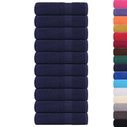 Vidaxl douchehanddoeken frogn 10 st 70x140 cm 360 g m² marineblauw - afbeelding 2