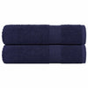 Vidaxl badhanddoeken frogn 2 st 100x150 cm 360 g m² marineblauw