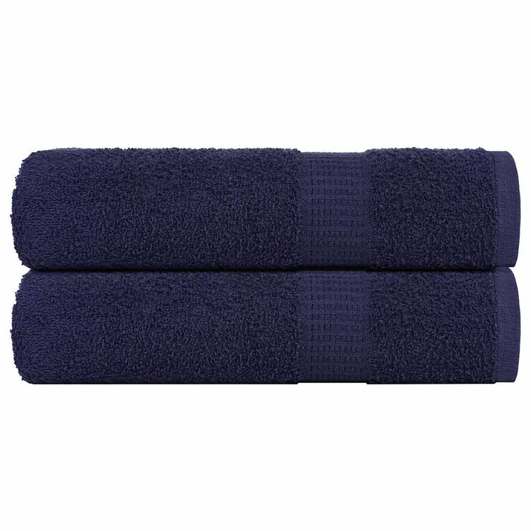 Vidaxl badhanddoeken frogn 2 st 100x150 cm 360 g m² marineblauw