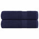 Vidaxl badhanddoeken frogn 2 st 100x150 cm 360 g m² marineblauw