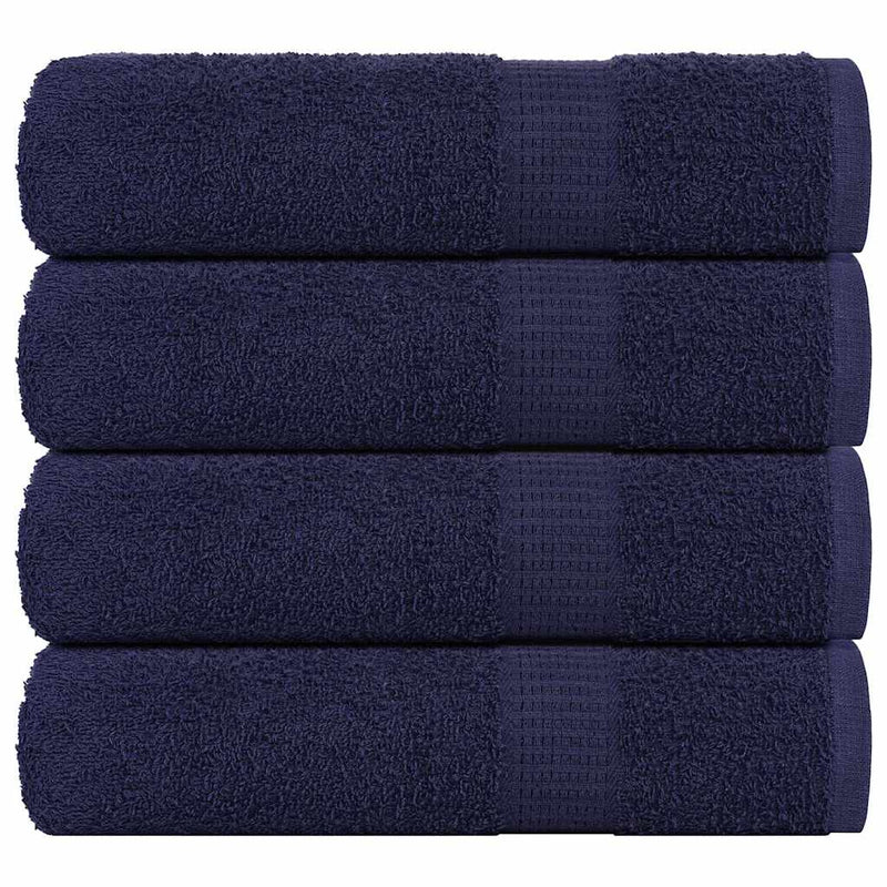 Vidaxl badhanddoeken frogn 4 st 100x150 cm 360 g m² marineblauw