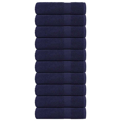 Vidaxl badhanddoeken frogn 10 st 100x150 cm 360 g m² marineblauw