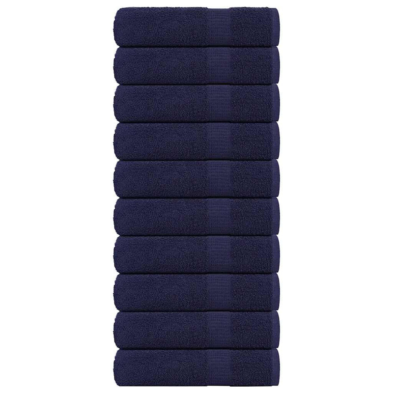 Vidaxl badhanddoeken frogn 10 st 100x150 cm 360 g m² marineblauw