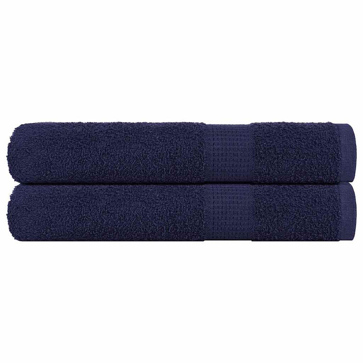 Vidaxl saunahanddoeken frogn 2 st 80x200 cm 360 g m² marineblauw