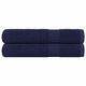 Vidaxl saunahanddoeken frogn 2 st 80x200 cm 360 g m² marineblauw