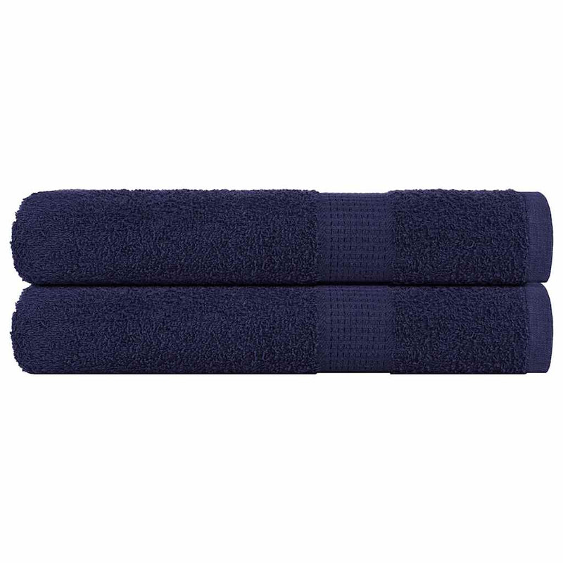 Vidaxl saunahanddoeken frogn 2 st 80x200 cm 360 g m² marineblauw