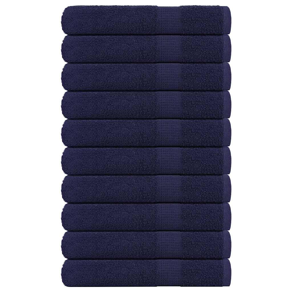 Vidaxl saunahanddoeken frogn 10 st 80x200 cm 360 g m² marineblauw