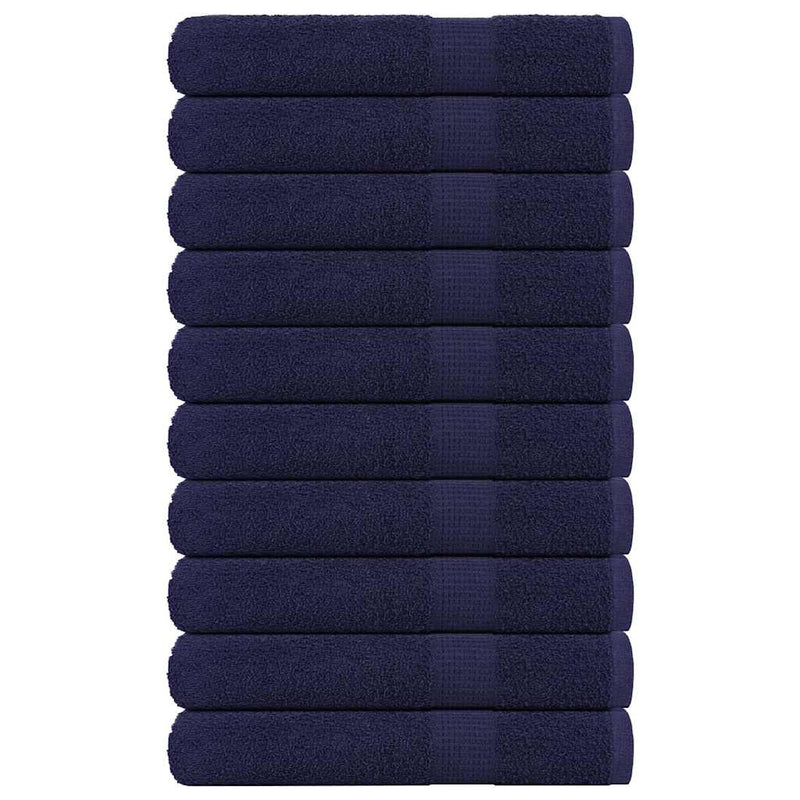 Vidaxl saunahanddoeken frogn 10 st 80x200 cm 360 g m² marineblauw