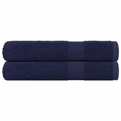 Vidaxl handdoeken frogn 2 st 100x200 cm 360 g m² marineblauw