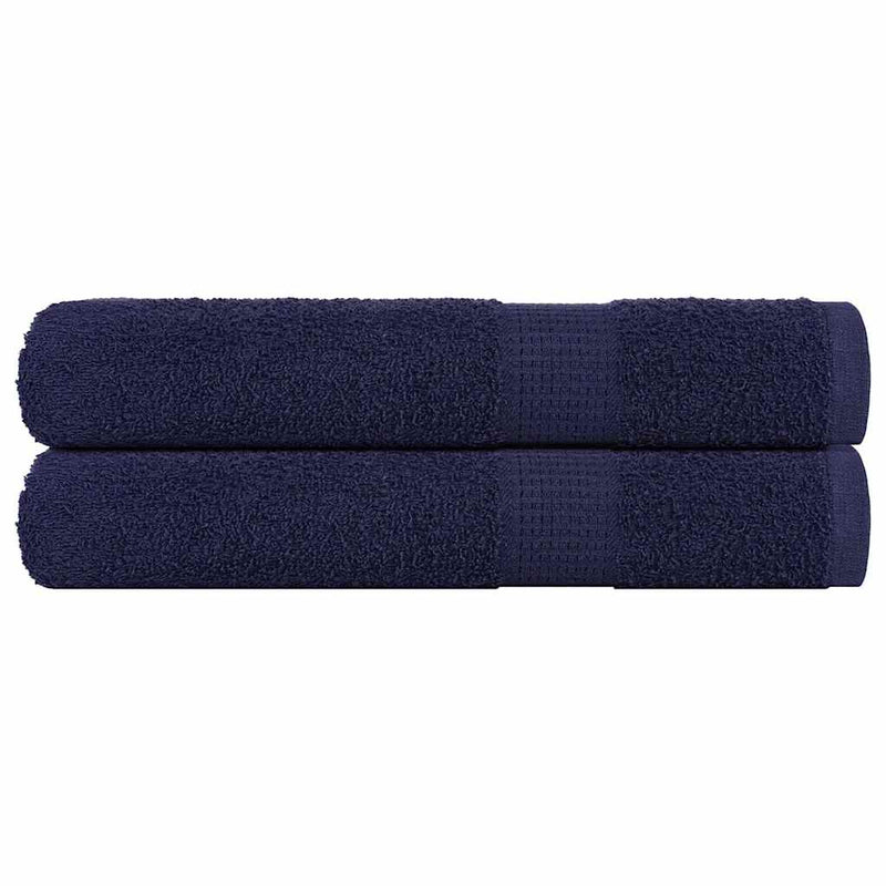 Vidaxl handdoeken frogn 2 st 100x200 cm 360 g m² marineblauw