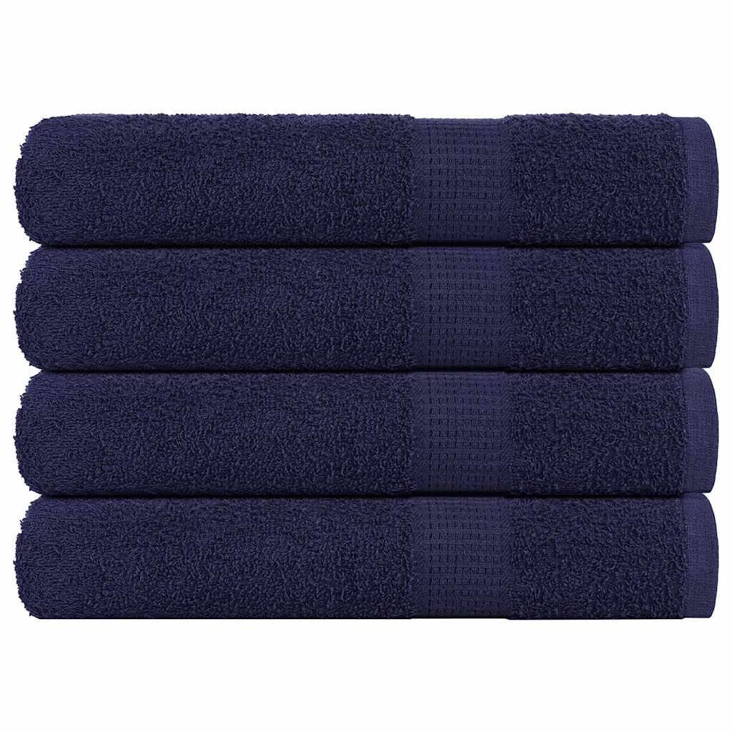 Vidaxl handdoeken frogn 4 st 100x200 cm 360 g m² marineblauw
