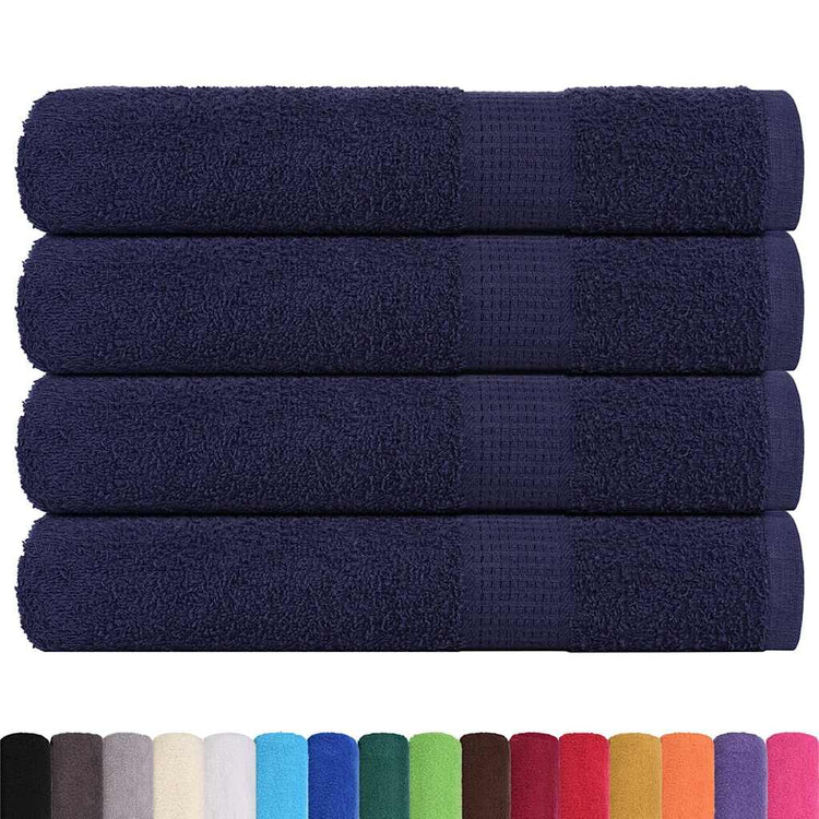 Vidaxl handdoeken frogn 4 st 100x200 cm 360 g m² marineblauw