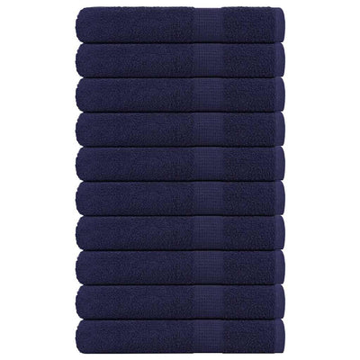 Vidaxl handdoeken frogn 10 st 100x200 cm 360 g m² marineblauw