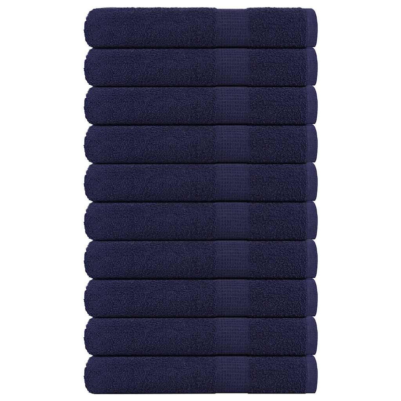 Vidaxl handdoeken frogn 10 st 100x200 cm 360 g m² marineblauw