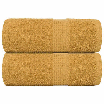Vidaxl washandjes frogn 2 st 30x30 cm 360 g m² goud
