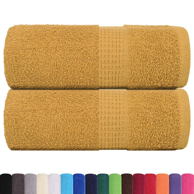 Vidaxl washandjes frogn 2 st 30x30 cm 360 g m² goud