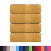 Vidaxl washandjes frogn 4 st 30x30 cm 360 g m² goud - afbeelding 2