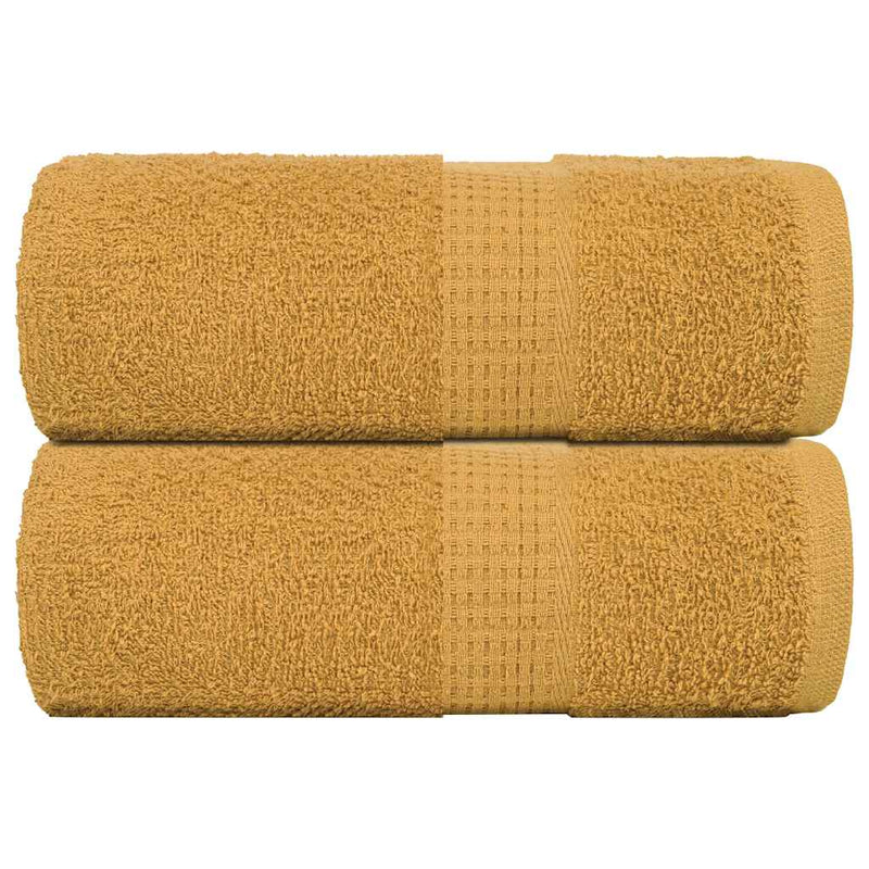 Vidaxl gastendoekjes frogn 2 st 30x50 cm 360 g m² goud