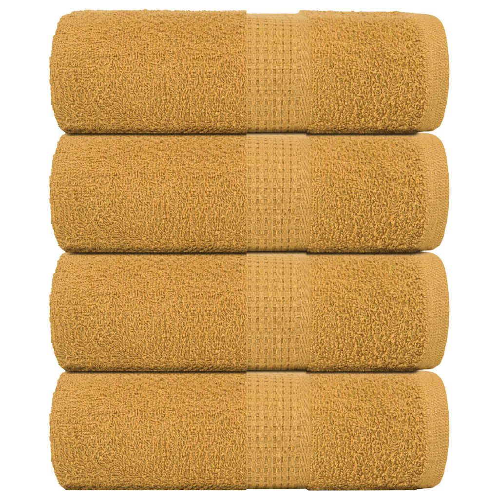 Vidaxl gastendoekjes frogn 4 st 30x50 cm 360 g m² goud