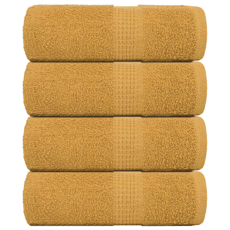 Vidaxl gastendoekjes frogn 4 st 30x50 cm 360 g m² goud
