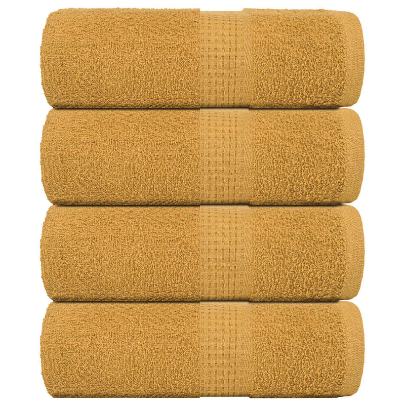 Vidaxl gastendoekjes frogn 4 st 30x50 cm 360 g m² goud